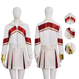 Zombies Nova Cosplay Costume Cheerleader Outfit with Wristband Halloween Outfit Becostume