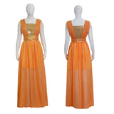 The Lord of the Rings Galadriel Cosplay Costume Female Halloween Orange Dress Becostume