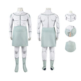 Invincible Mark Grayson Viltrumite Kids White Cosplay Costume Battle Suit Becostume