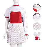 Zombies 4 Women Kids Nova Cosplay Costume White Uniform Halloween Outfit Becostume