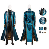 Devil May Cry 3: Dante's Awakening Vergil Cosplay Costume Trench Halloween Suit Becostume