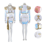 Kpop Demon Hunters Mira Stage Performance White Dance Costume Halloween Suit Becostume