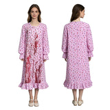 Adult The Ice Cream Man Piper Cosplay Dress Girls Halloween Blood Print Nightgown Becostume