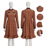 Becostume Esther Orphan Cosplay Costume Brown Dress Halloween Horrible Suit