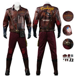 The Boys Bombsight Vought Rising Bombsight Cosplay Costume Red Leather Suit Becostume