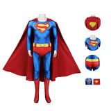 Kids Superman 1978 moive Christopher Reeve Clark Kent Cosplay Costume Halloween Suit Becostume