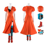 The Bride 2026 Movie Ada Cosplay Costume Orange Satin Dress Halloween Outfit Becostume