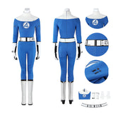 The Fantastic 4 First Steps Sue Storm Cosplay Costumes Woman Suit Becostume