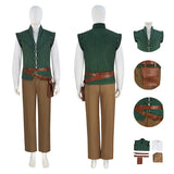Flynn Rider Cosplay Tangled Prince Costume Flynn Vest Halloween Carnival Suit