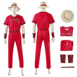 One Piece Live Action Season 2 Luffy Cosplay Costume With Hat Halloween Outfit Becostume