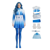 Descendants The Rise of Red Chloe Cosplay Costume Gradient Blue Halloween Outfit Becostume