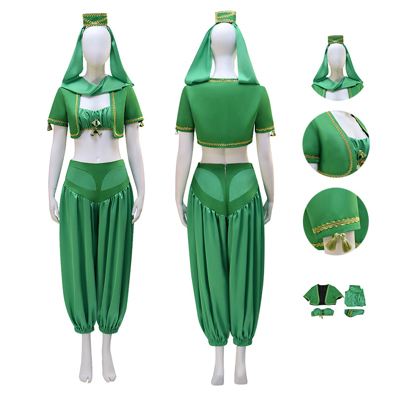I Dream of Jeannie Costume Women Genie Costume Set Halloween Suit Beco ...