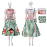 Christmas Women's Betty Lou Who Christmas Dress Cosplay Costume The Grinch Becostume