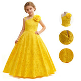 Kids Zoo 2 Movie Judy Hopps Cosplay Costume Yellow Fancy Party Dress Suit Becostume