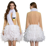 White Chicks White Flamingo Cosplay Costume Women Halloween Party Fancy Dress Becostume