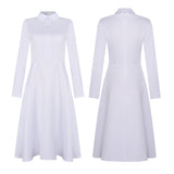 The Testaments Daisy Cosplay Costume Women White Halloween Outfit Becostume