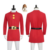 The Seven Grumpy Dwarfs Cosplay Costume Snow White Seven Dwarfs Red Halloween Suit