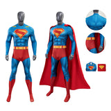 Superman Cosplay Costume 2025 Printed Superman Cosplay Superhero Jumpsuit Becostume