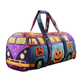 Hippie Van Quilt Duffle Bag Outdoor Fishing Travel Bag Sports Gym Weekend Bag Carry on Bag