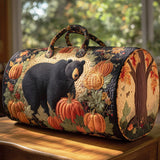 Bear Quilted Duffle Bag Unisex Capacity Carry on Overnight Bag Foldable Gym Beach Swim Bag
