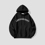 Men's American Retro Hoodie Oversized Graphic Letter Print Sweatshirt BEcostume