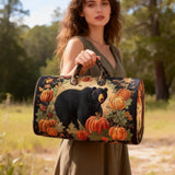 Bear Quilted Duffle Bag Unisex Capacity Carry on Overnight Bag Foldable Gym Beach Swim Bag