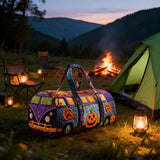 Hippie Van Quilt Duffle Bag Outdoor Fishing Travel Bag Sports Gym Weekend Bag Carry on Bag