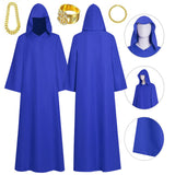 Blue Wizard Robe Shadow Wizard Money Gang Costume Cloak with Hooded BEcostume