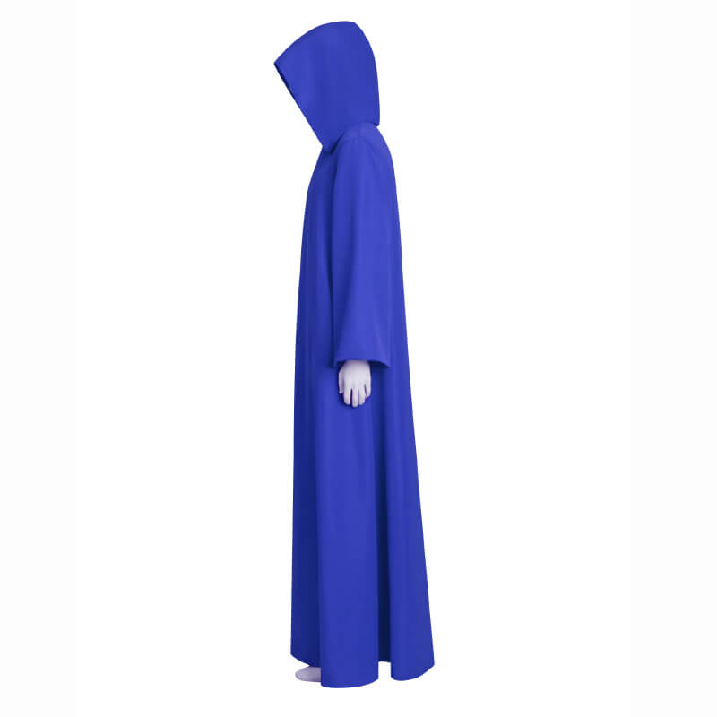 Blue Wizard Robe Shadow Wizard Money Gang Costume Cloak with Hooded BE ...