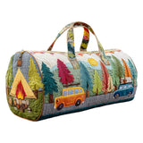 Hippie Camper Quilted Travel Bag Boho Weekender Overnight Luggage Large Hunting Becostume