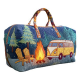 Hippie Van Quilted Duffle Bag Large Folding Canvas Wildroad Travel Garment Bags Becostume