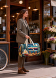 Vintage Camping Caravan Duffel Bag Forest Adventure Overnight Bag Weekender Outdoor Tote Bag