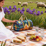 Boho Outdoor Duffle Bag Large Capacity Foldable Carry-On Adult Gym Beach Swim Storage Travel Bag