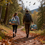 Vintage Camping Caravan Duffel Bag Forest Adventure Overnight Bag Weekender Outdoor Tote Bag