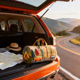 Hippie Camper Quilted Travel Bag Boho Weekender Overnight Luggage Large Hunting Becostume