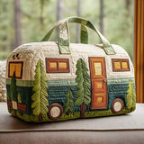 Hippie Wildroad Duffle Bag Block Print Canvas Gym Weekender Tote Duffle Bag Folding Garment Duffle Bag