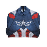 Captain America Cosplay Costume Jumpsuit 2025 Printed Halloween Outfit Becostume