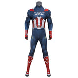 Captain America Cosplay Costume Jumpsuit 2025 Printed Halloween Outfit Becostume