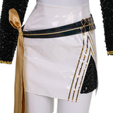 Kpop Demon Hunters Huntrix Mira Black Golden Dance Cosplay Costume Halloween Outfit Becostume
