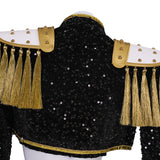 Kpop Demon Hunters Huntrix Mira Black Golden Dance Cosplay Costume Halloween Outfit Becostume