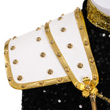 Kpop Demon Hunters Zoey Cosplay Costume Black Golden Dance Outfit Becostume