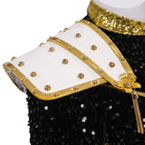 Kpop Demon Hunters Zoey Cosplay Costume Black Golden Dance Outfit Becostume