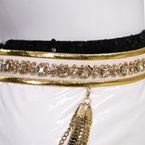 Kpop Demon Hunters Zoey Cosplay Costume Black Golden Dance Outfit Becostume