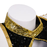 Kpop Demon Hunters Zoey Cosplay Costume Black Golden Dance Outfit Becostume