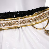Kpop Demon Hunters Zoey Cosplay Costume Black Golden Dance Outfit Becostume