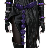Deluxe Kpop Demon Hunters Mira Combat Cosplay Costume Black Leather Halloween Suit Becostume