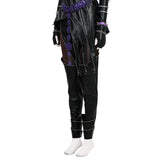Deluxe Kpop Demon Hunters Mira Combat Cosplay Costume Black Leather Halloween Suit Becostume