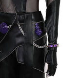 Deluxe Kpop Demon Hunters Zoey Combat Cosplay Costume Black Leather Halloween Suit Becostume
