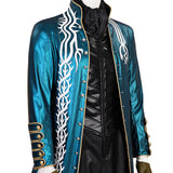 Devil May Cry 3: Dante's Awakening Vergil Cosplay Costume Trench Halloween Suit Becostume