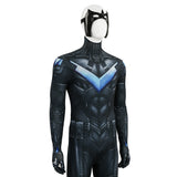Arkham Knight Nightwing Cosplay Costume Nightwing Halloween Jumpsuit Becostume